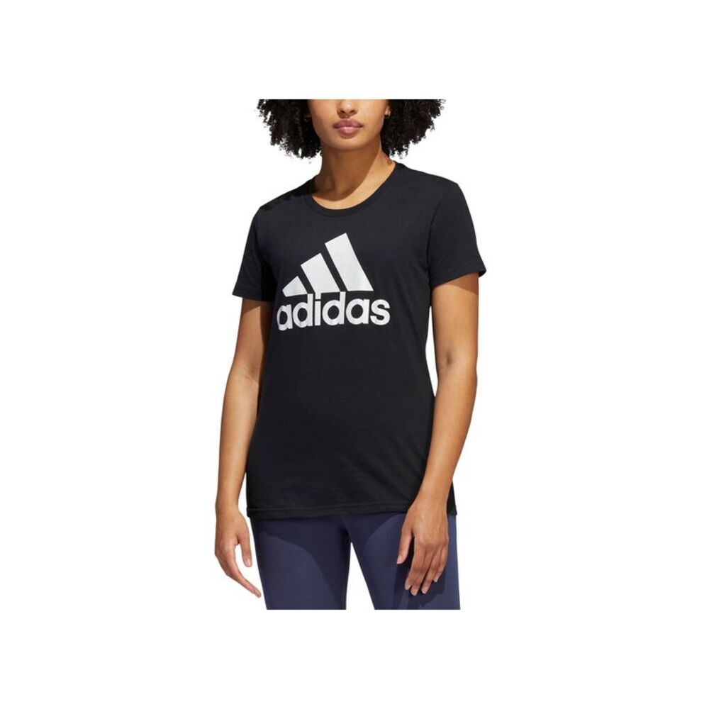 Adidas Womens Metallic Cotton Logo T-Shirt